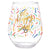 Oh Happy Day Stemless Wine Glass