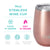Shimmer Rose Gold Stemless Wine Cup 14oz