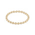 Dignity Grateful Pattern 5mm Bead Bracelet - Gold