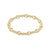 Extends - Classic Sincerity Pattern 6mm Bead Bracelet - Gold
