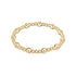 Extends - Classic Sincerity Pattern 6mm Bead Bracelet - Gold