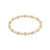 Extends - Dignity Sincerity Pattern 5mm Bead Bracelet - Gold