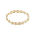 Extends - Honesty Gold Grateful Pattern 6mm Bead Bracelet
