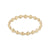 Extends - Honesty Gold Grateful Pattern 6mm Bead Bracelet