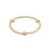 Signature Cross Gold Pattern 3mm Bead Bracelet