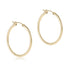 Round Gold 1.25 Textured Hoop Earrings