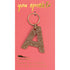 Glitter Letter Keychain